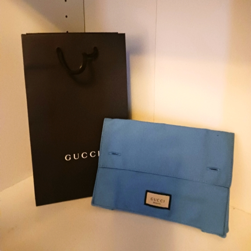 NWOT Gucci Beauty Fabric Make-up Bag